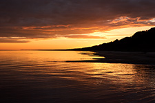 А́лайыэ (О́лешница). Закат на Чудском озере. 22 сентября 2022 г.