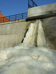 Эстония. Водопад Кейла. Водопад из электростанции. Вид справа
