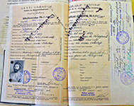 Удостоверение личности А. М. Лаврова от 29.08.1932. ЭГА (ERA). Ф. 14. Оп. 14. Д. 275