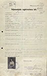 Лист регистрации иностранца М. А. Лавровой от 10.03.1922. ЭГА (ERA). Ф. 1. Оп. 1. Д. 8388. Л 100
